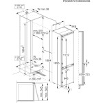Холодильник полностью встраиваемый Electrolux LNS6TE19S (A++, 548x1884x549см)