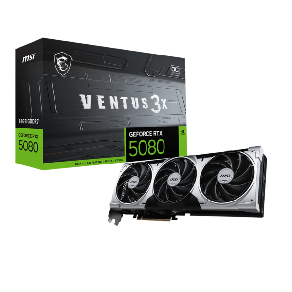 Видеокарта GeForce RTX 5080 2300МГц 16Гб MSI (GDDR7, 256бит)