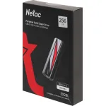 Внешний жесткий диск SSD 256Гб Netac ZX20L (2000/1800 Мб/с, Type-C)