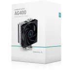 Кулер для процессора DeepCool AG400 (Socket: 1150, 1151, 1151-v2, 1155, 1156, 1200, 1700, AM4, алюминий+медь, 31,6дБ, 4-pin PWM)