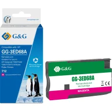 Картридж G&G GG-3ED68A (пурпурный; 29стр; DesignJet T650, T630, T250, T230, T210, Studio Plotter Printers) [GG-3ED68A]