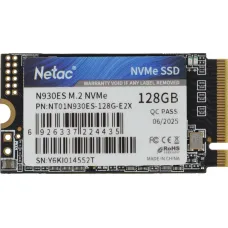 Жесткий диск SSD 128Гб Netac N930ES (2242, 970/635 Мб/с, 130000 IOPS, PCI-E, для ноутбука и настольного компьютера) [NT01N930ES-128G-E2X]