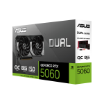 Видеокарта GeForce RTX 5060 2410МГц 8Гб ASUS DUAL OC (GDDR7, 128бит, 1xHDMI, 3xDP)