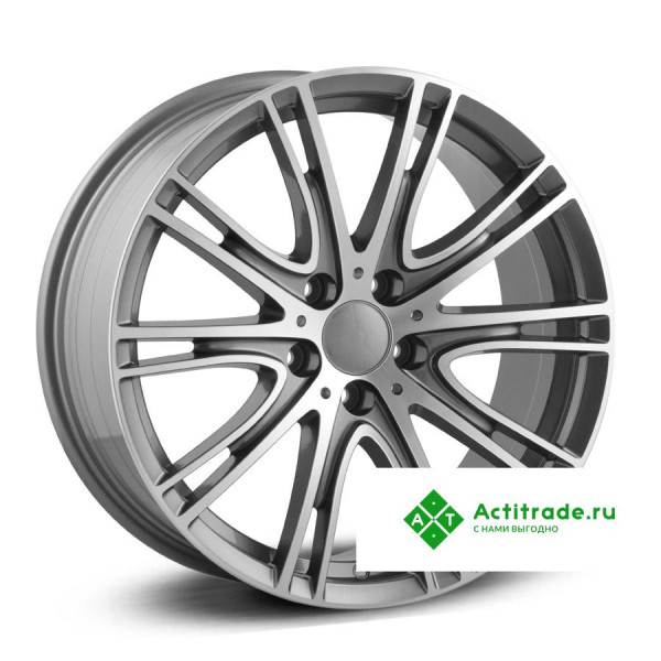 LegeArtis B532 R17/8J PCD 5x112 ET 27 ЦО 66,6 антрацитовый с полированной лицевой поверхностью