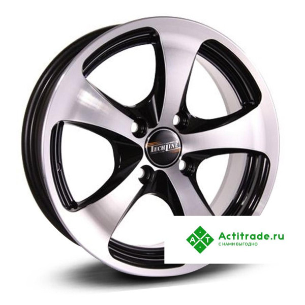 Tech Line 403 R14/5.5J PCD 4x100 ET 32 ЦО 67,1 черный с полированной лицевой поверхностью