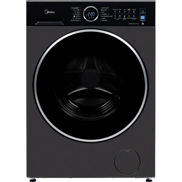 Стиральная машина Midea MF205W80WB/T-RU(вертикальная средняя, класс стирки/отжима/э.потребления: A , макс: 8кг, титановый)