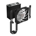 Кулер для процессора Cooler Master Hyper 212 RGB Black Edition (Socket: 1150, 1151, 1155, 1156, 1356, 2011, 2011-3, 2066, AM3, AM3+, AM4, FM1, FM2, FM2+, алюминий+медь, 30дБ, 120x120x25мм, 4-pin PWM)