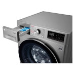 Стиральная машина LG F4V5VG2S(класс: A, полноразмерная 60x85x56см, фронтальная, макс:9кг, с сушкой, 1400об/мин, темно-серебристый)