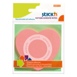 Блок самоклеящийся Hopax 21545 (бумага, сердце, розовый, 70x70мм, 50листов, 70г/м2)