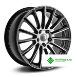 RST R108 R18/8J PCD 5x112 ET 43 ЦО 66,6 черный с полированной лицевой поверхностью