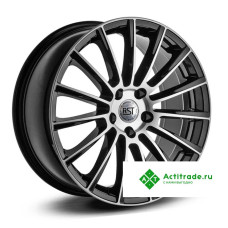 RST R108 R18/8J PCD 5x112 ET 43 ЦО 66,6 черный с полированной лицевой поверхностью