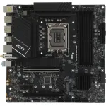 Материнская плата MSI PRO B760M-A WIFI DDR4 (LGA1700, Intel B760, 4xDDR4 DIMM, microATX, RAID SATA: 0,1,15,5)