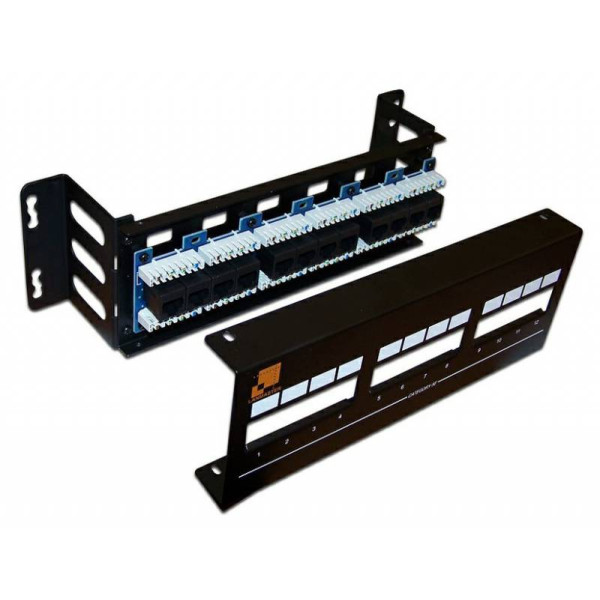 Патч-панель Lanmaster LAN-PPF12U5E/W (19