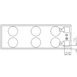 Батарея CSB UPS122406 F2 (12В)