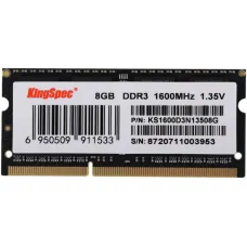Память SO-DIMM DDR3L 8Гб 1600МГц KingSpec (12800Мб/с, CL11, 204-pin)