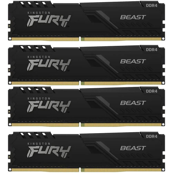 Память DIMM DDR4 4x16Гб 3200МГц Kingston (25600Мб/с, CL16, 1.35 В)