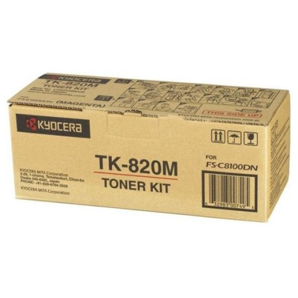 Картридж Kyocera TK-820M (пурпурный; 7000стр; FS-C8100DN)