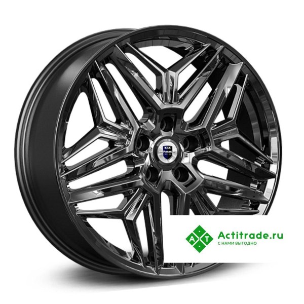 КиК Колумб R19/7J PCD 5x108 ET 45 ЦО 67,1 темно - серый глянцевый