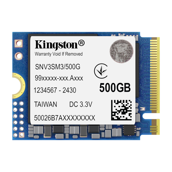 500Гб Kingston (2230, 5000/3000 Мб/с, PCIe 4.0 x4 (NVMe))