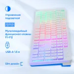 Клавиатура Oklick 550ML White USB (классическая мембранная, 104кл)