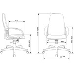 Кресло руководителя Бюрократ CH-808AXSN