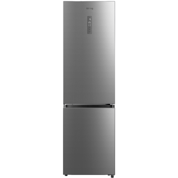 Холодильник Korting KNFC 62029 X (No Frost, A+, 2-камерный, 595x2 018x635см, серебристый)