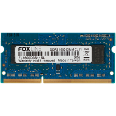 Память DDR3L 8Гб 1600МГц Foxline (12800Мб/с, CL11, 204-pin, 1.35 В) [FL1600D3S11L-8G]