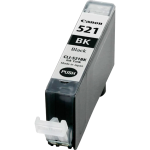 Чернильный картридж Canon CLI-521BK (черный; 250стр; 9мл; iP3600, 4600, MP540, 620, 630, 980)
