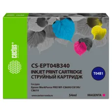 Cactus CS-EPT04B340 (пурпурный пигментный; 54стр; WorkForce Pro WF-C8190, WF-C8690) [CS-EPT04B340]