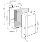 Холодильник полностью встраиваемый Liebherr ICBSd 5122 (E, 2-камерный, объем 219:145/56л, 541x1770x545см)
