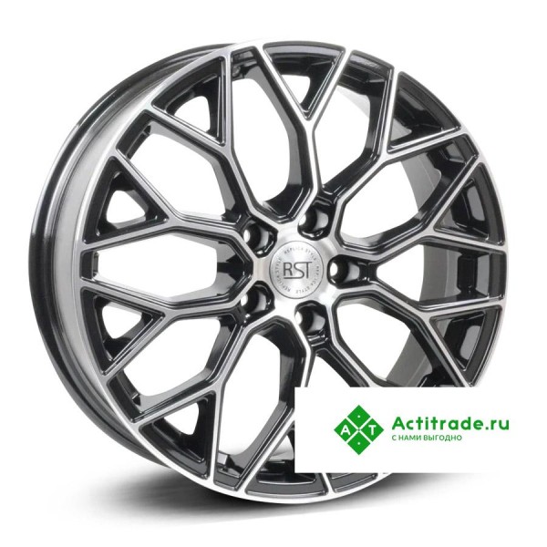 RST R198 R18/6.5J PCD 5x114,3 ET 37 ЦО 66,5 черный с полированной лицевой поверхностью