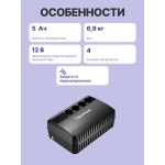 ИБП CyberPower BU1000E (Line-Interactive, 1000ВА, 600Вт, 4xCEE 7 (евророзетка))