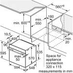 Электрический духовой шкаф Bosch HUA736EG0T