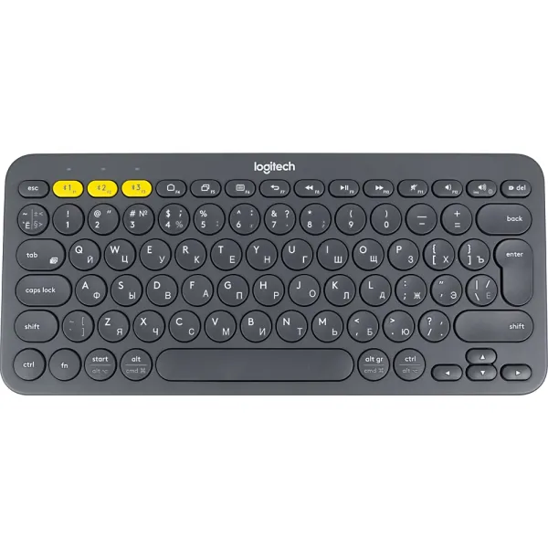 Клавиатура Logitech K380 Multi-Device Black Bluetooth (Bluetooth, мембранные, 79кл)