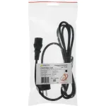 Кабель питания Lanmaster (прямой IEC C13, угловой Shuko, 1шт, 1,8м, 10A)