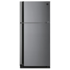 Холодильник Sharp SJXE55PMSL (No Frost, A++, 2-камерный, объем :148л, инверторный компрессор, 80x175x73,5см, серебристый) [SJXE55PMSL]