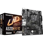 Материнская плата Gigabyte A520M K V2 (AM4, AMD A520, 2xDDR4 DIMM, microATX, RAID SATA: 0,1,10)