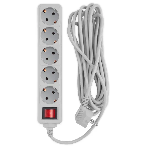 Сетевой фильтр PC Pet AP01006-5-BK (5м, 5xEURO, 1,5кВт, 7А)