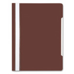 Папка-скоросшиватель Бюрократ -PS20BROWN (A4, прозрачный верхний лист, пластик, коричневый)