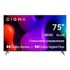 QLED-телевизор Digma DM-LED75UQB31 (75