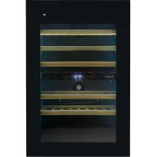 Винный шкаф с открытой панелью Hyundai HBWC 0865 DCT (G, 1-камерный, объем 145:145л, 59x88.5x56.3см, черный) [HBWC 0865 DCT]