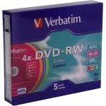 Диск DVD-RW Verbatim (4.7Гб, 4x, slim case, 5)