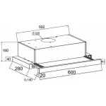 Вытяжка Lex Hubble 600 WH