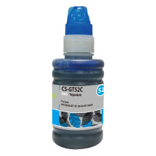 Чернила Cactus HP GT52C (голубой; 100мл; HP DeskJet GT 5810, 5820, 5812, 5822) [CS-GT52C]