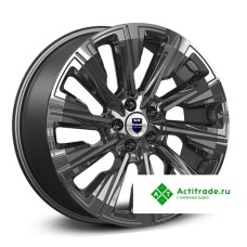 КиК Галего R19/7.5J PCD 5x114,3 ET 40 ЦО 66,6 темно - серый глянцевый