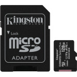 Карта памяти microSDXC 128Гб Kingston (Class 10, 100Мб/с, UHS-I U1, адаптер на SD)