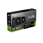 Видеокарта GeForce RTX 4070TI Super 2625МГц ASUS DUAL OC (PCI-E 4.0, GDDR6X, 256бит, 1xHDMI, 3xDP)