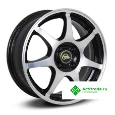 Cross Street CR-15 R14/5.5J PCD 4x100 ET 35 ЦО 67,1 черный с полированной лицевой поверхностью
