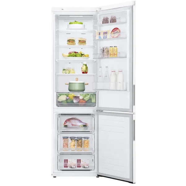 Холодильник LG GA-B509CQSL (No Frost, A+, 2-камерный, объем 419:292/127л, инверторный компрессор, белый)