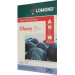Фотобумага Lomond 102143 (A4, 170г/м2, для струйной печати, односторонняя, глянцевая, 25л)